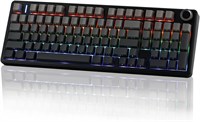 Беспроводная игровая клавиатура EPOMAKER X AULA F99 PRO, возможность горячей замены, механическая клавиатура 2,4 ГГц/Type-C/BT5.0 с аккумулятором 8000 мАч, RGB-подсветка (черный градиент) 1000001634