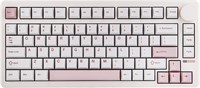 Механическая игровая клавиатура EPOMAKER QK81 75% Wireless, программирование QMK/VIA и возможность горячей замены, 81 клавиша с металлической ручкой, 2,4 ГГц/BT/USB, кремовое крепление с прокладкой, подсветка RGB (белая, переключатель Wisteria) 1000001637