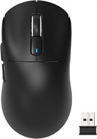 ATTACK SHARK X3 Легкая беспроводная игровая мышь с тремя режимами 2.4G/USB-C проводная/Bluetooth, до 26K DPI, оптический датчик PAW3395, переключатель Kailh GM8.0, 5 программируемых кнопок для ПК/Win/Mac (черная) 1000001661