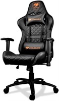 Игровое кресло Cougar Armor One, стальная рама, дышащая ПВХ-кожа, система наклона спинки на 180°, грузоподъемность 120 кг, регулируемые подлокотники 2D, стальное 5-лучевое основание - черное 1000001669