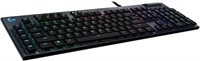 Logitech G Logitech G815 Lightsync RGB Механическая игровая клавиатура с низкопрофильными переключателями Gl Clicky, 5 программируемыми G-клавишами, сквозным подключением USB, специальным управлением мультимедиа 1000001681