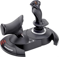 Thrustmaster T.Flight HOTAS X, джойстик и рычаг управления с двойной системой руля направления, кнопки и программируемые оси, вращающаяся ручка, триггер, совместимость с ПК/USB 1000001707