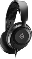 SteelSeries Arctis Nova 1 — Многосистемная игровая гарнитура — Hi-Fi-динамики — 360° объемный звук — Амбушюры AirWeave с эффектом памяти — Сверхлегкие — ПК, PS5, PS4, Switch, Xbox — черный 1000001749