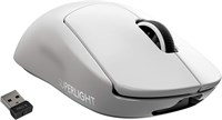 Беспроводная игровая мышь Logitech G PRO SUPERLIGHT, сверхлегкая, 63 г, датчик HERO 25K, 25 600 точек на дюйм, 5 программируемых кнопок, длительное время работы от батареи, встроенная память, для киберспорта, совместима с ПК-White 1000001754