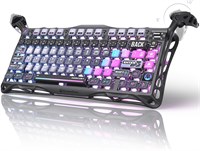 GravaStar Mercury K1 Pro Механическая игровая клавиатура BT5.0/2.4G/USB-C, 75% Gasket Игровая клавиатура с возможностью горячей замены, беспроводная с подсветкой RGB, механическая клавиатура для Win/Mac, QWERTY 1000001768