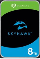 Seagate Skyhawk 8 ТБ, внутренний жесткий диск для видео – 3,5", SATA 6 Гбит/с, кэш 256 МБ, для системы камер видеонаблюдения DVR NVR FFP (ST8000VXZ10) 1000001797