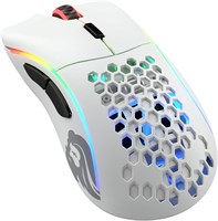 Glorious Model D Wireless Gaming Mouse - Белая беспроводная игровая мышь - Беспроводная игровая мышь - Сверхлегкая мышь - Белая эргономичная мышь - Игровая мышь Honeycomb - (матово-белая мышь) 1000001809