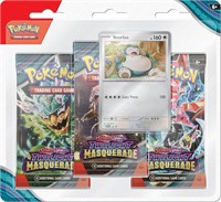 Pokemon TCG: Scarlet & Violet—Twilight Masquerade 3-Pack Blister: Snorlax (3 бустера и 1 фольгированный промо-набор) 1000001818