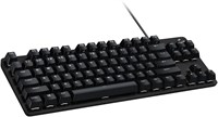 Logitech G413 TKL SE Механическая игровая клавиатура Компактная с подсветкой и тактильными переключателями, защита от фантомных нажатий, совместимость с Windows, macOS Черный алюминий, CD51918, 920-010446 1000001834
