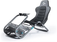 Playseat Trophy — гоночная кабина Logitech G Edition Sim Racing Cockpit | Полностью регулируемая | Поддерживает все рулевые колеса с прямым приводом | Легкость и прочность | Абсолютный комфорт | PU-кожа с материалом ActiFit 1000001915