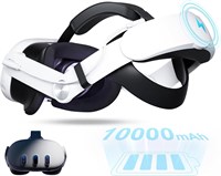 Гарнитура VR Battery для Oculus/Meta Quest 3/3S с оголовьем и аккумулятором емкостью 10000 мАч, перезаряжаемым ремешком Elite, продлевающим время воспроизведения до 8 часов и регулируемым (Meta Quest 3/3S) 1000001946