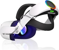 Оголовье Bioherm с аккумулятором для Oculus Quest 2, аккумулятор емкостью 10000 мАч для 8 часов непрерывной работы, быстрая зарядка VR, регулируемый ремешок Elite, улучшенная поддержка и баланс в VR 1000001950