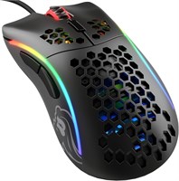 Glorious PC Gaming Race Glorious Model D- (Minus) Проводная игровая мышь - RGB 61 г Легкая эргономичная - Мыши с подсветкой в ??виде сотового корпуса (матово-черный) 1000001962