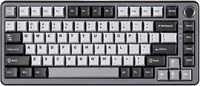 Игровая клавиатура YUNZII RT75 Rapid Trigger, магнитный переключатель с эффектом Холла, регулируемое срабатывание Esports, раскладка TKL 75% с ручкой, подсветка RGB, колпачки клавиш PBT для Mac/Win (черный, переключатель Outemu) 1000001974