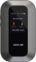 Портативный маршрутизатор Mifi Green Lion, технология WiFi 6, аккумулятор емкостью 3000 мАч, время работы 10–12 ч, возможность подключения до 10 устройств, поддержка карт TF объемом до 32 ГБ, универсальная совместимость, надежное шифрование — черный 1000001998
