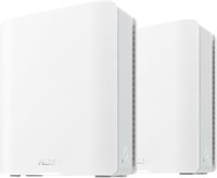 Маршрутизатор ASUS ZenWiFi BT8 (2 шт.) трехдиапазонный WiFi 7 Mesh: 14000 Мбит/с, покрытие до 5900 кв. футов, два порта 2,5 Гбит/с, SSID для IoT, VPN, родительский контроль, сетевая безопасность, 4G LTE и 5G — белый 1000002011