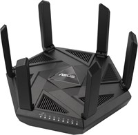 Маршрутизатор ASUS RT-AXE7800 с тремя диапазонами WiFi 6E и возможностью расширения, диапазон 6 ГГц, порт 2,5 ГГц, бесплатная сетевая безопасность, мгновенная защита, расширенный родительский контроль, встроенный VPN, совместимость с AiMesh, умный дом, SM 1000002017