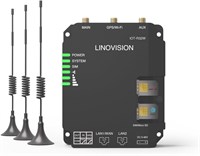 LINOVISION Промышленный разблокированный 4G LTE-маршрутизатор, поддержка WiFi, двух SIM-карт, RS485 и DI/DO, безопасный доступ VPN, облачное управление, сотовый маршрутизатор для приложений M2M/IOT, Ethernet, черный 1000002024
