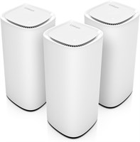 Linksys Velop Pro 7 Mesh WiFi 7 System MBE7003 — когнитивный Mesh-маршрутизатор с тремя диапазонами и скоростью более 10 Гбит/с — покрытие всего дома площадью до 825 кв. м. — подключение 600 устройств — 3 шт. в упаковке 1000002025