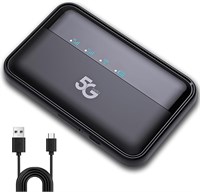 Маршрутизатор Bewinner 5G со слотом для SIM-карты, карманная точка доступа WiFi6 для путешествий, емкость 10000 мАч, мобильная точка доступа для маршрутизатора 5G Sim, маршрутизатор с картой Nano SIM — высокоскоростной, 2,77 Гбит/с/1,25 Гбит/с, поддержка  1000002027