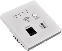 Morelian In-Wall Wireless WiFi Router 300M AP Access Point WiFi Router USB-Charge Socket Wall Mount Wi-Fi AP Router с WPS Encryption 1000002084