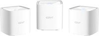 D-Link COVR-1103 Covr AC1200 Двухдиапазонная домашняя Mesh-система Wi-Fi (3 шт.) с MU-MIMO, двумя гигабитными портами, простой настройкой, родительским контролем, работает с Alexa/Google Assistant, сертифицирована по Wi-Fi EasyMesh 1000002090