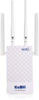 Маршрутизатор KuWFi Outdoor 4G LTE со слотом для SIM-карты, маршрутизатор Wi-Fi SIM-карты со скоростью 300 Мбит/с с питанием по Ethernet 48 В, 4 внешние антенны WiFi с высоким коэффициентом усиления для использования вне помещений, поддержка B1 / B3 / B7  1000002099