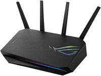 Игровой маршрутизатор ASUS ROG Strix AX5400 WiFi 6 (GS-AX5400) — выделенный игровой порт, VPN Fusion, пожизненная бесплатная защита в Интернете, Instant Guard, AiMesh, адаптивный QoS, переадресация портов, Aura RGB — черный 1000002105