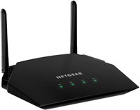 Netgear R6260-100UKS AC1600 (802.11ac) двухдиапазонный гигабитный смарт-маршрутизатор Wi-Fi (внешние антенны повышают скорость Wi-Fi до 300 Мбит/с + 1300 Мбит/с), черный 1000002112