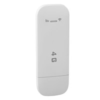 Портативный маршрутизатор 4G LTE USB, Plug and Play, поддержка 10 устройств, мобильная точка доступа WiFi, питание от USB, шифрование WPA WPA2, со слотом для SIM-карты для планшетов и ноутбуков (белый) 1000002141