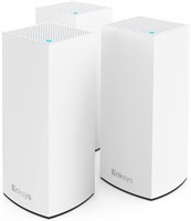Система Linksys Atlas 6 Mesh WiFi 6 — двухдиапазонный беспроводной маршрутизатор AX3000 — расширитель WiFi со скоростью до 3,0 Гбит/с, в 4 раза быстрее для 75+ устройств и 6000 кв. футов — 3 шт. в упаковке, белый 1000002147
