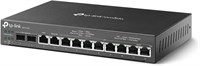 TP-Link ER7212PC | Маршрутизатор Omada, коммутатор PoE и контроллер 3-в-1 гигабитный VPN-маршрутизатор | До 4 WAN | 8 портов PoE+ LAN @ 110 Вт | Безвентиляторный | Простая установка | Балансировка нагрузки 1000002175