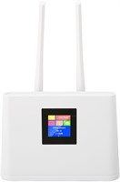 Беспроводной маршрутизатор Cryfokt 4G LTE, беспроводной мобильный маршрутизатор WiFi с точкой доступа 300 Мбит/с CAT4 со слотом для SIM-карты, 2 антенны, устройства для интернет-маршрутизации для UMTS HSPA LTE, от 100 до 240 В (вилка для Великобритании) 1000002199