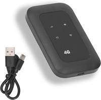 GOWENIC Мобильная точка доступа Wi-Fi, портативный маршрутизатор Wi-Fi 4G LTE со слотом для SIM-карты, до 150 Мбит/с, поддержка 10 подключений пользователей, карманный Wi-Fi для путешествий, дома 1000002355