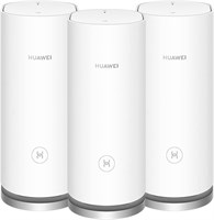 HUAWEI WiFi Mesh 3 AX3000 — система Mesh WiFi для всего дома, бесперебойная и быстрая, до 3000 Мбит/с, подключение более 250 устройств, сверхбыстрое соединение в домах среднего и большого размера — комплект из 3 штук + гарантия Великобритании 1000002356