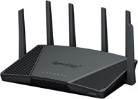 Маршрутизатор Synology RT6600ax WiFi6 1xWAN 3xGbE 1x2.5Gb беспроводной маршрутизатор Трехдиапазонный (2,4 ГГц / 5 ГГц / 5 ГГц) Черный 1000002363