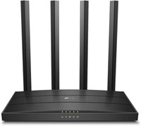 Кабельный разъем TP - Link AC1200 Archer C6 Mesh Wi-Fi маршрутизатор Full Gigabit | 867 Мбит/с 5 ГГц + 300 Мбит/с 2,4 ГГц 4 антенны (черный) 1000002372