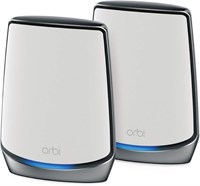 Netgear RBK852-100EUS Orbi Whole Home Tri-Band Mesh WiFi 6 System, 11AX AX6000 (до 6 Гбит/с) - Белый 1000002385