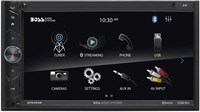 Автомобильный мультимедийный приемник BOSS Audio Systems BV9395B — Double Din, A-Link (отображение экрана), Bluetooth Audio и функция громкой связи, 6,95-дюймовый сенсорный экран, USB, SD, без CD/DVD, вход Aux AV, радио AM/FM 1000002441