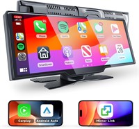 Podofo беспроводной Carplay автомобильный радиоприемник портативный 10,26-дюймовый сенсорный экран Android автомобильный Bluetooth, вспомогательный, USB-передатчик FM/Aux/SD карта DC7-32V простая установка для каравана кемпера LKW 1000002457