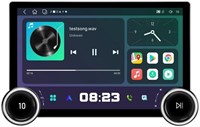 Автомобильный экран VIEREX Diamond 2K с диагональю 11,8 дюйма, поддержкой Apple Carplay и Android Auto Wireless — подходит для рамок 9–10 дюймов, 4 ГБ оперативной памяти, быстрый интерфейс, быстрая загрузка, в комплект входит камера AHD 1000002461