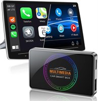 Последняя версия Android 13.0, Carplay Ai Box, HDMI, LED, 4+32 ГБ, 4-в-1 Wireless CarPlay/Android Auto поставляется с Play Store, потоковое видео, только для автомобиля с проводным CarPlay 1000002468