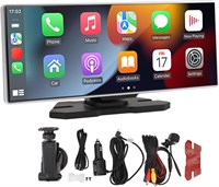 Cryfokt Портативный экран Carplay для автомобиля, 11,26-дюймовый 2.5D сенсорный экран автомобильной стереосистемы с голосовым управлением, 1920 * 720 Double Din экран автомобильного радио, автомобильные аудиоприемники для Carplay, Android Auto 1000002479