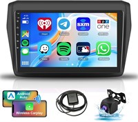 Автомобильное стерео радио Rimoody Android для Suzuki Swift 2017 2018 2019 2020 с Apple Carplay, 9-дюймовый сенсорный экран, автомобильное радио с GPS-навигацией, Bluetooth, FM, Hi-Fi, WiFi, Android Auto + AHD камера заднего вида 1000002483