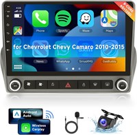 VECHTEL [8 CORE 6G+128G] Автомобильное радио для Chevrolet Chevy Camaro 2010-2015 с беспроводным Carplay/Android Auto, 9-дюймовым сенсорным экраном Android 13 IPS, стереосистемой, Bluetooth, GPS-навигацией, WiFi, SWC, камерой заднего вида 1000002542