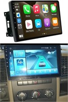 Автомобильная стереосистема VIEREX Android для Dodge Ram, Jeep Wrangler, Chrysler, поддержка Apple Carplay Android Auto, беспроводной сенсорный экран QLED, AHD-камера, в комплекте SIM-карта, Bluetooth, USB 1000002631