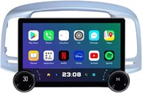 Fabrik® 11,5-дюймовый автомобильный 2K-экран стереосистема с двумя кнопками мультимедийный проигрыватель для HYUNDAI ACCENT 2006-2011 годов с системой Android, IPS AHD-планшеты, видео- и музыкальный проигрыватель, Bluetooth (4+64 ГБ 4G Apple Carplay + And 1000002645