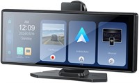 Автомобильная стереосистема YESIDO KM19 с сенсорным экраном 10,26 дюйма и Bluetooth, совместимая с голосовыми помощниками и камерой заднего вида, простая установка на приборную панель 1000002668