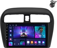 Автомобильная стереосистема Android для Mitsubishi Mirage 2012-2022, 6 ГБ ОЗУ, 128 ГБ ПЗУ, поддержка SIM-карты, 9-дюймовый MirrorLink WiFi BT, сенсорный экран IPS с камерой AHD (6+128G с Apple Carplay) 1000002698