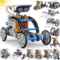 STEM 13-в-1 образовательные роботы на солнечных батареях для мальчиков 8-12 лет, развивающие игрушки для самостоятельного изготовления, научные наборы для детей, набор для экспериментов по строительству робототехники, подарки на день рождения для мальчико 1000002712